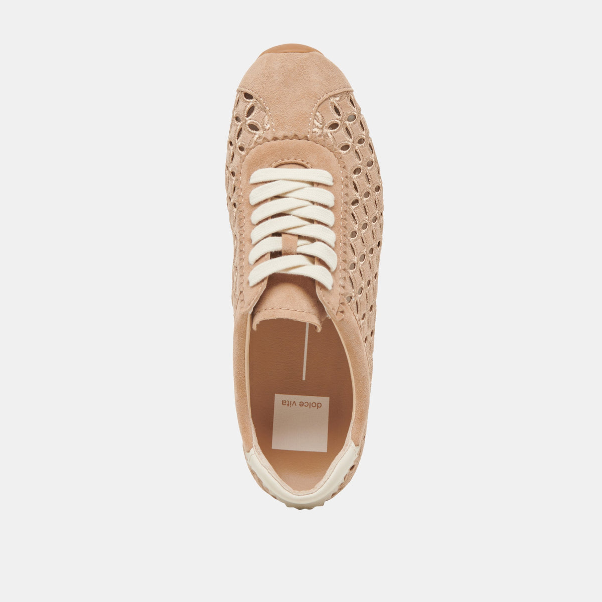 Dolce Vita DANIE EYELET PERF SNEAKERS CAMEL SUEDE