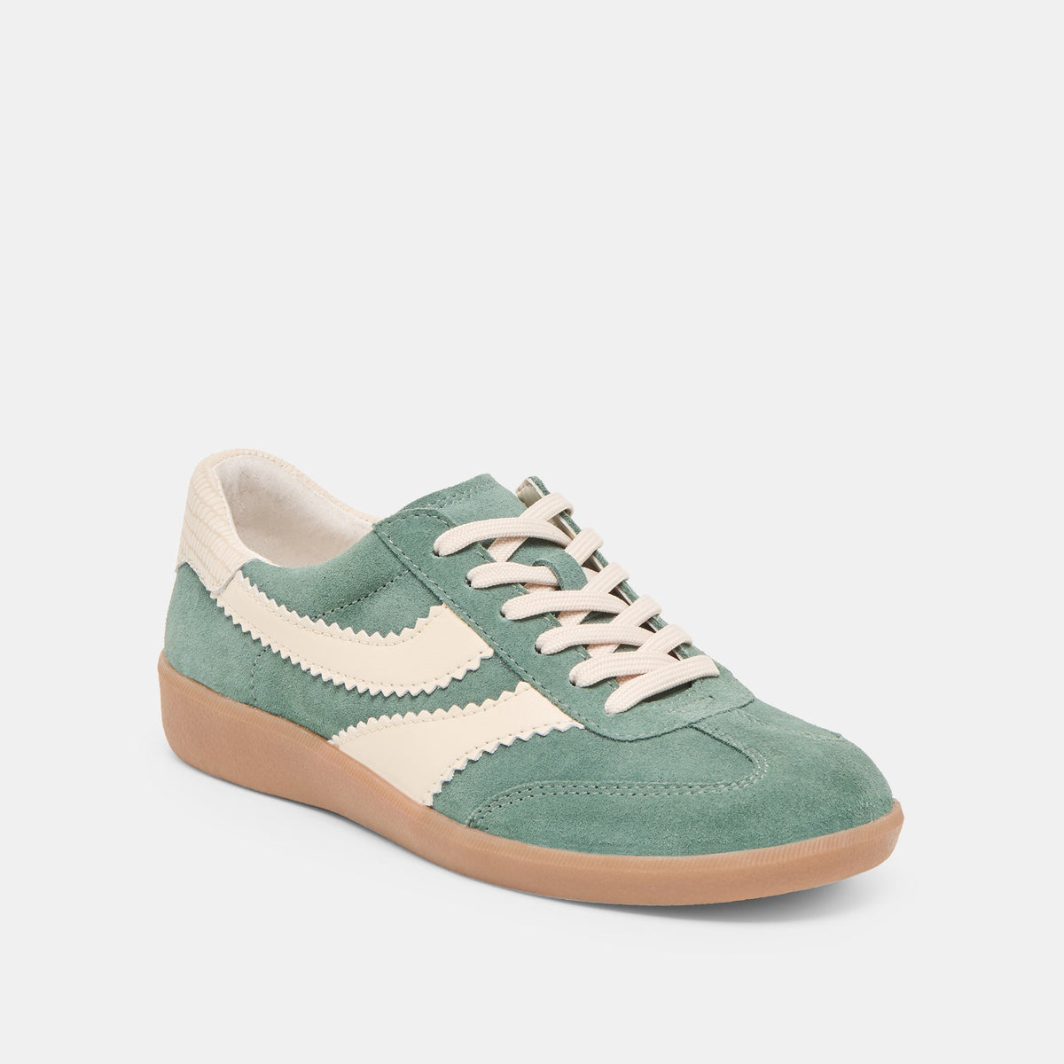 Dolce Vita Merit Dk Green Suede Sneakers