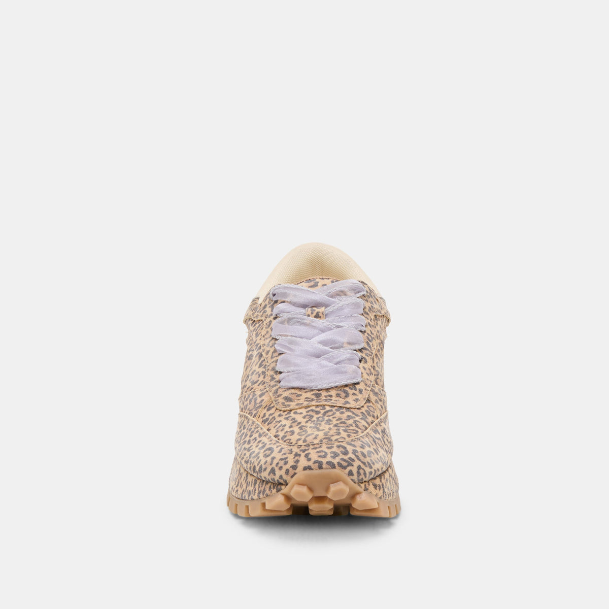 Dolce Vita Tricia Tan Leopard Printed Suede Sneakers