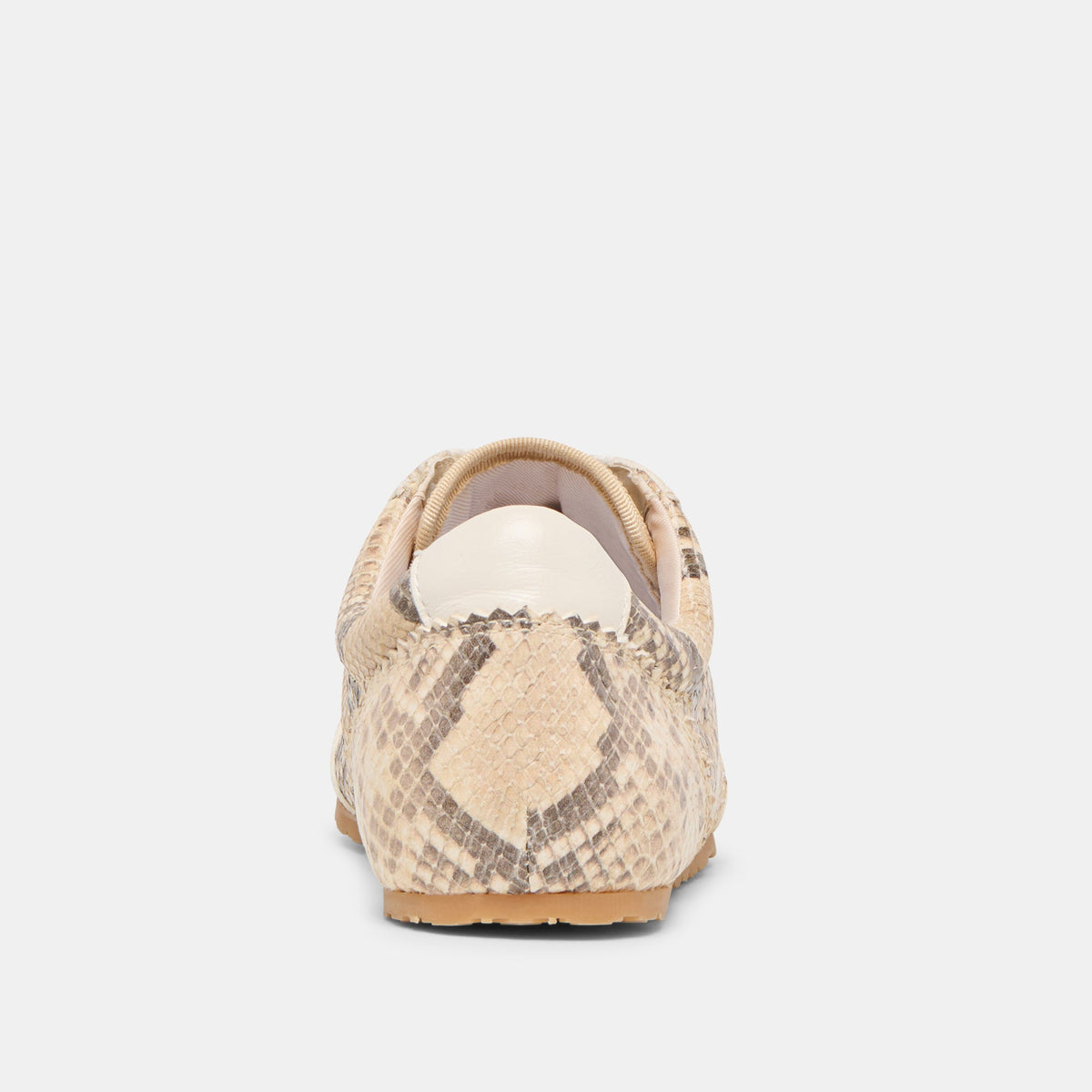 Dolce Vita Dorie Natural Snake Embossed Leather Sneakers