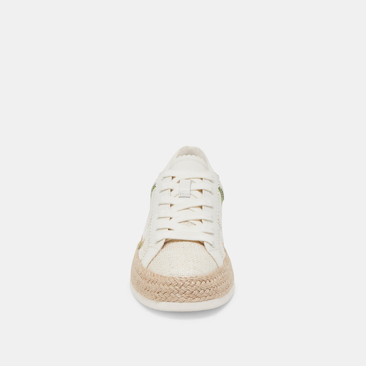 Dolce Vita AZALIA SNEAKERS WHITE FLORAL RAFFIA