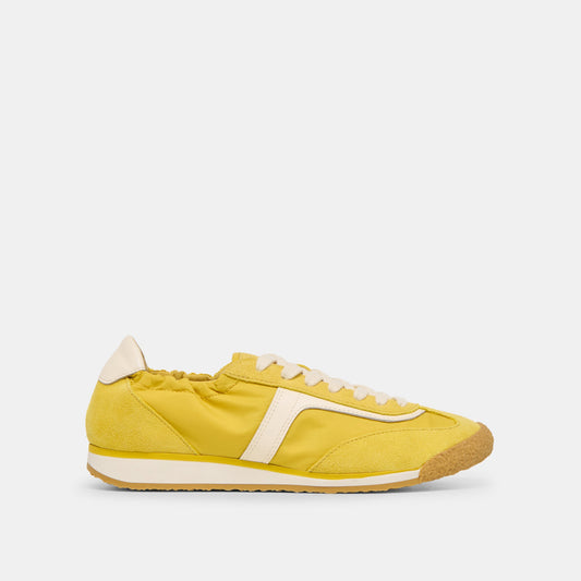 Dolce Vita Sariya Yellow Nylon Sneakers