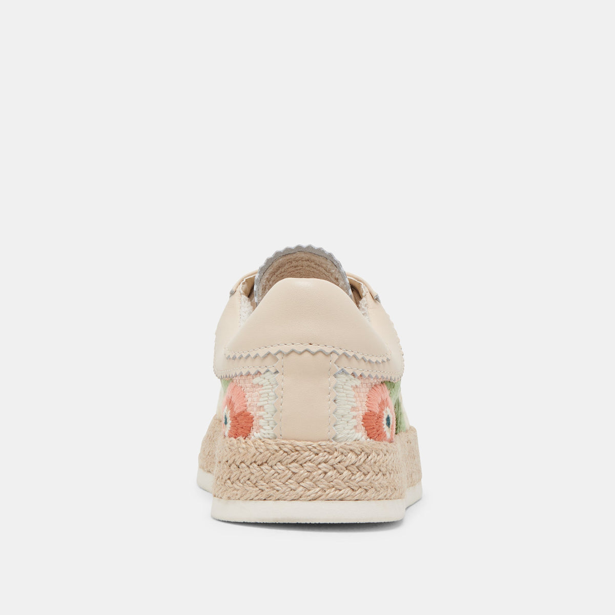 Dolce Vita Azalia Pink Floral Raffia Sneakers