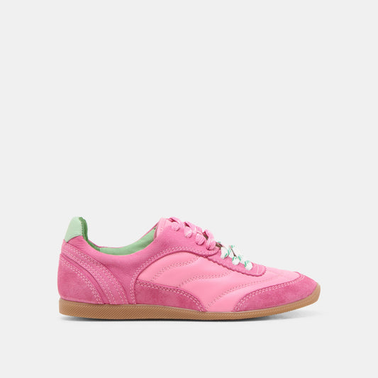 Dolce Vita Laini Pink Multi Leather Sneakers