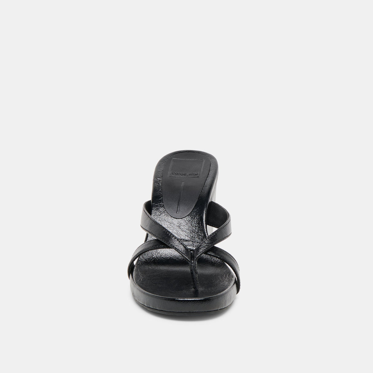 Dolce Vita Helan Black Leather Wedges