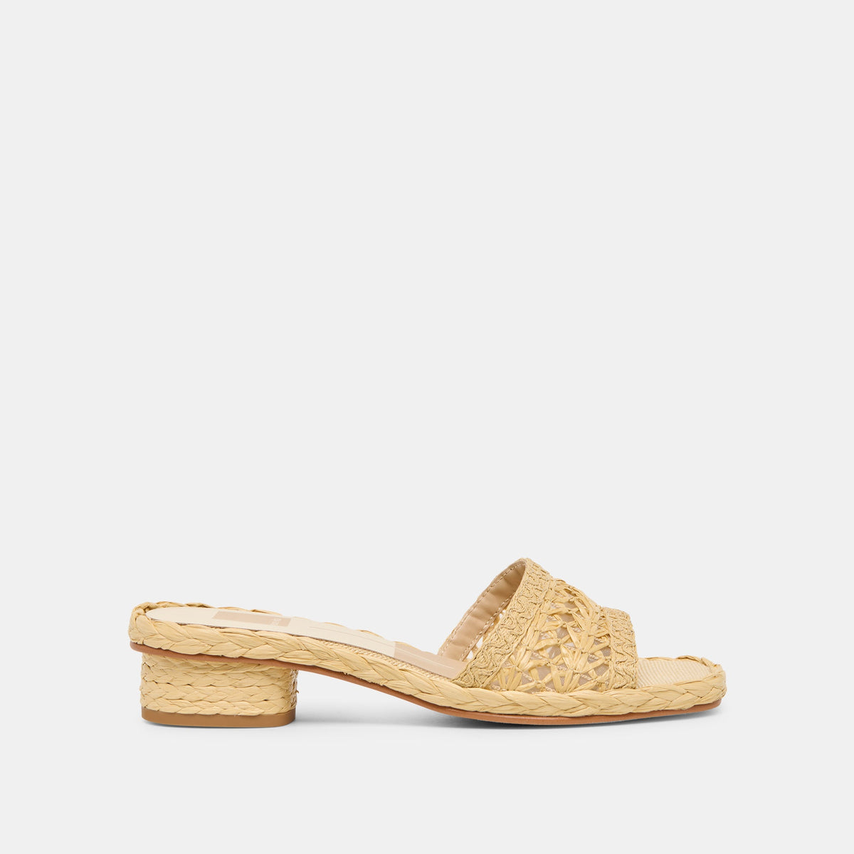 Dolce Vita Dixi Lt Natural Cross Hatch Raffia Sandals