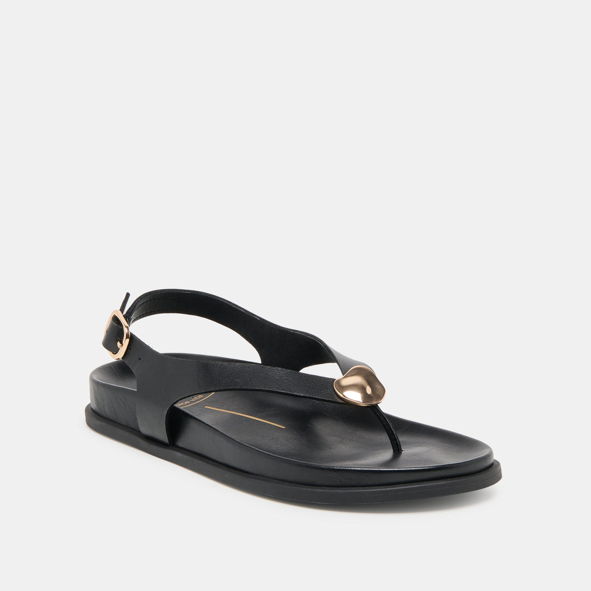 Dolce Vita Jony Black Leather Sandals