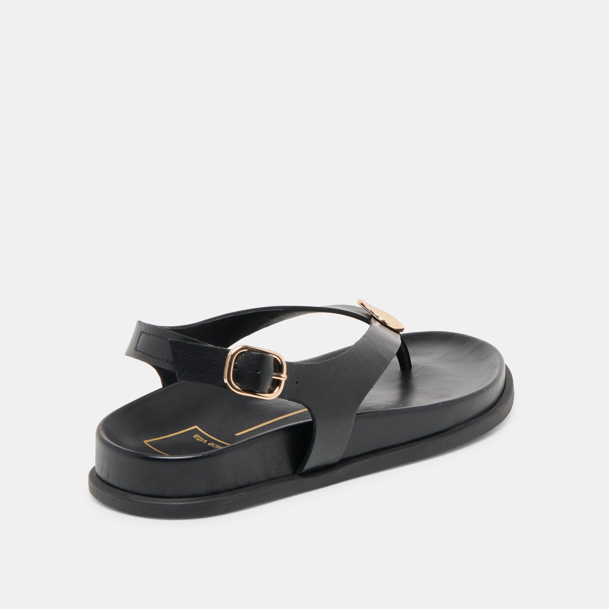 Dolce Vita Jony Black Leather Sandals