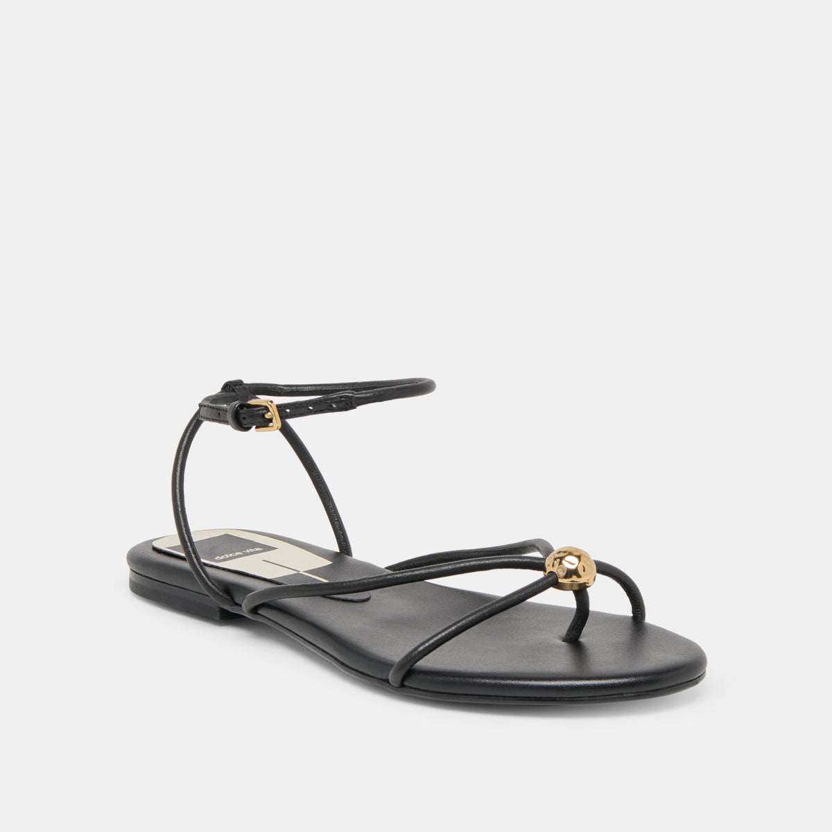 Dolce Vita Kenley Black Leather Sandals