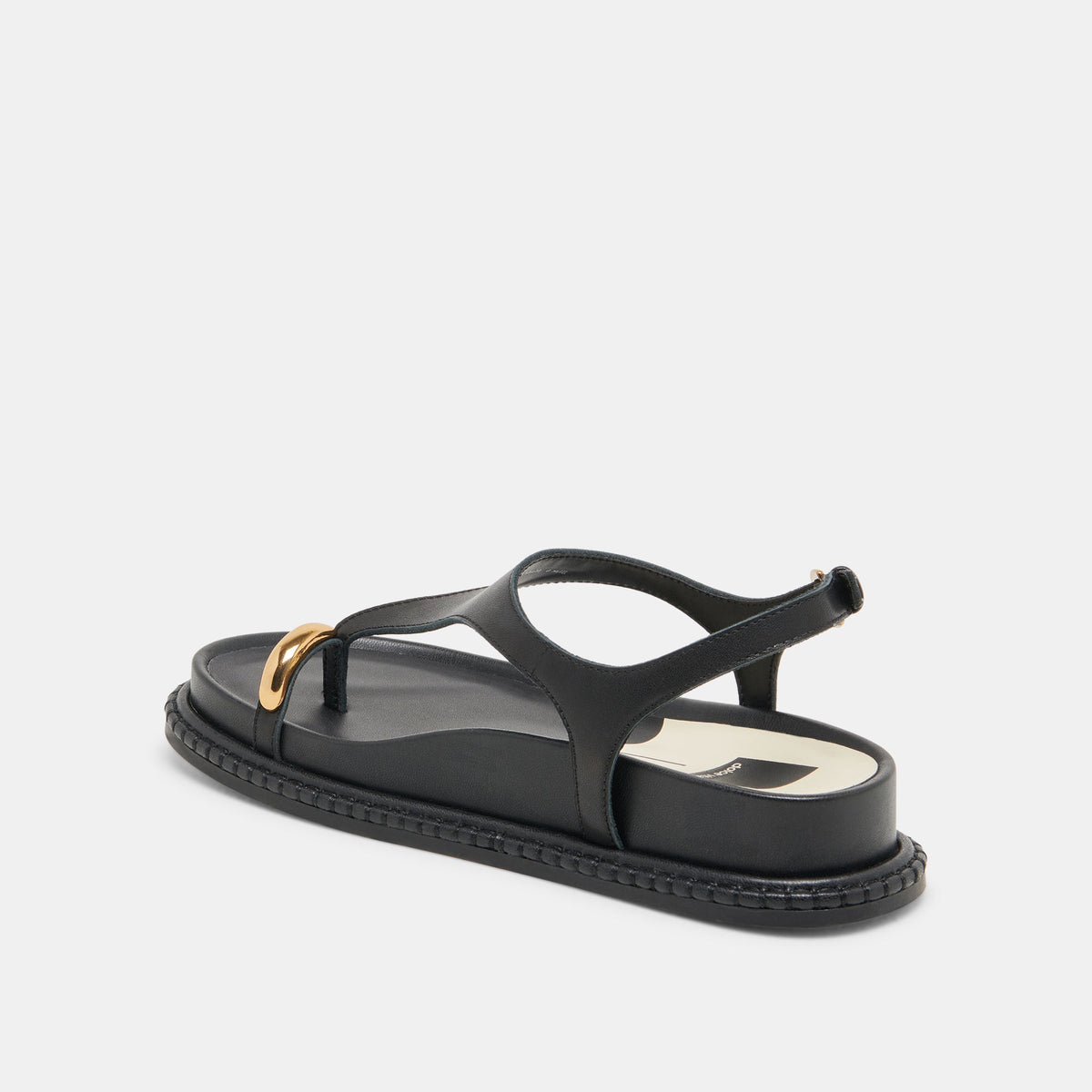 Dolce Vita Stefan Black Leather Sandals
