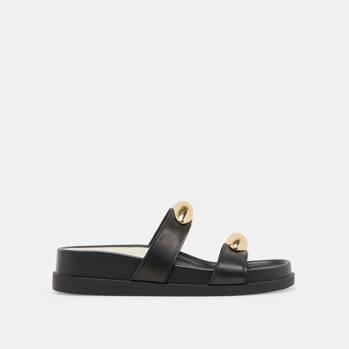 Dolce Vita Satine Black Leather Sandals