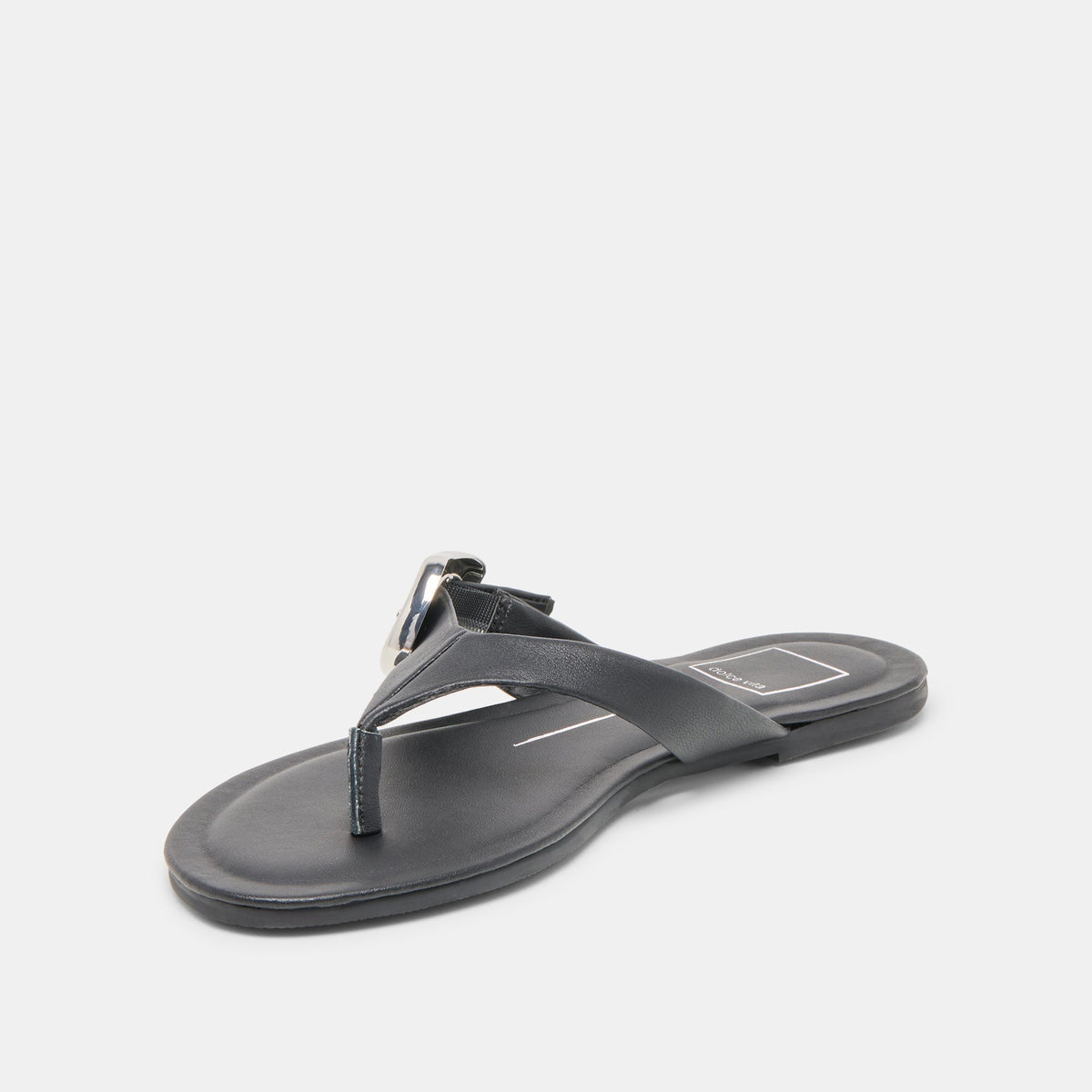 Dolce Vita Rossa Black Leather Sandals