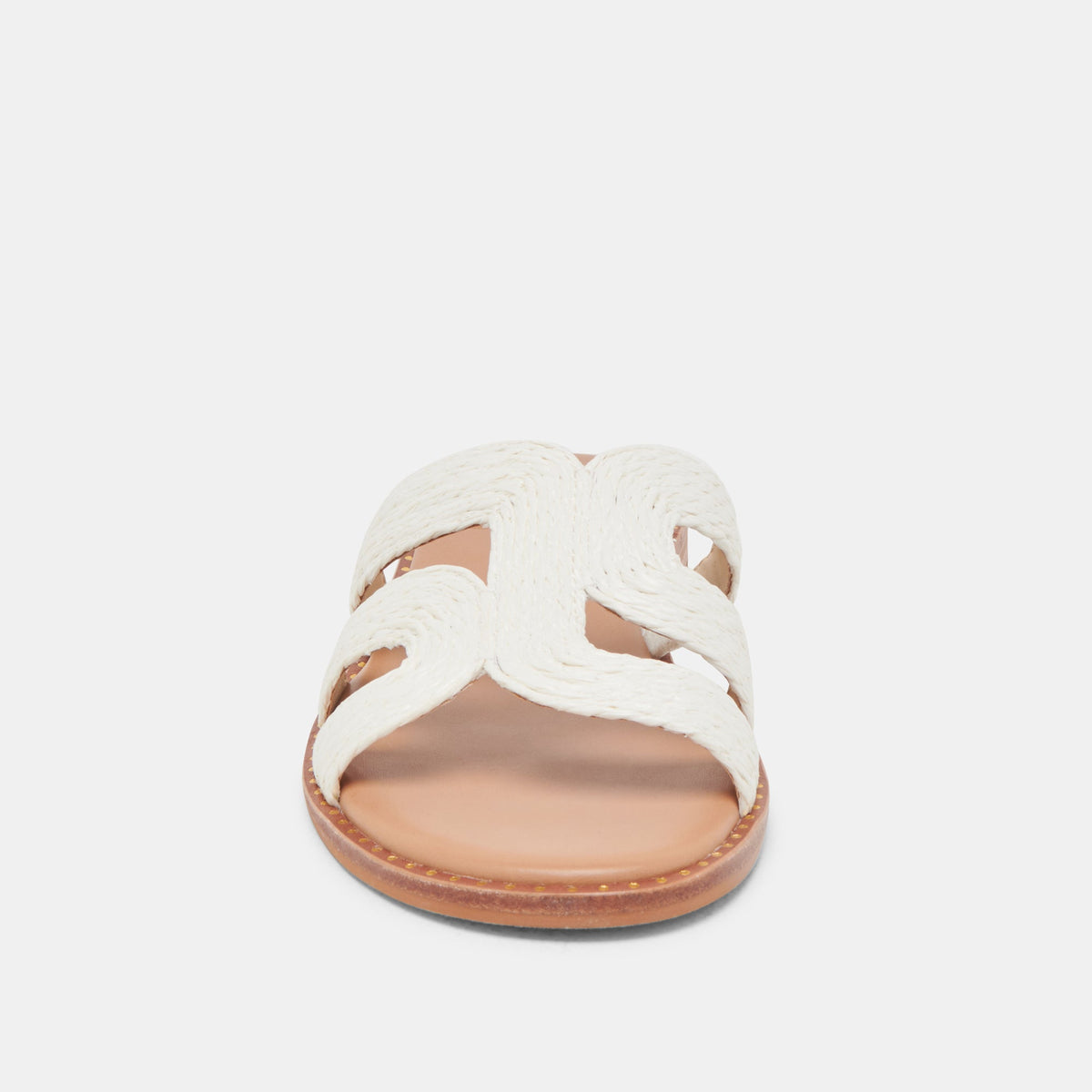 Dolce Vita EMON WIDE SANDALS WHITE RAFFIA