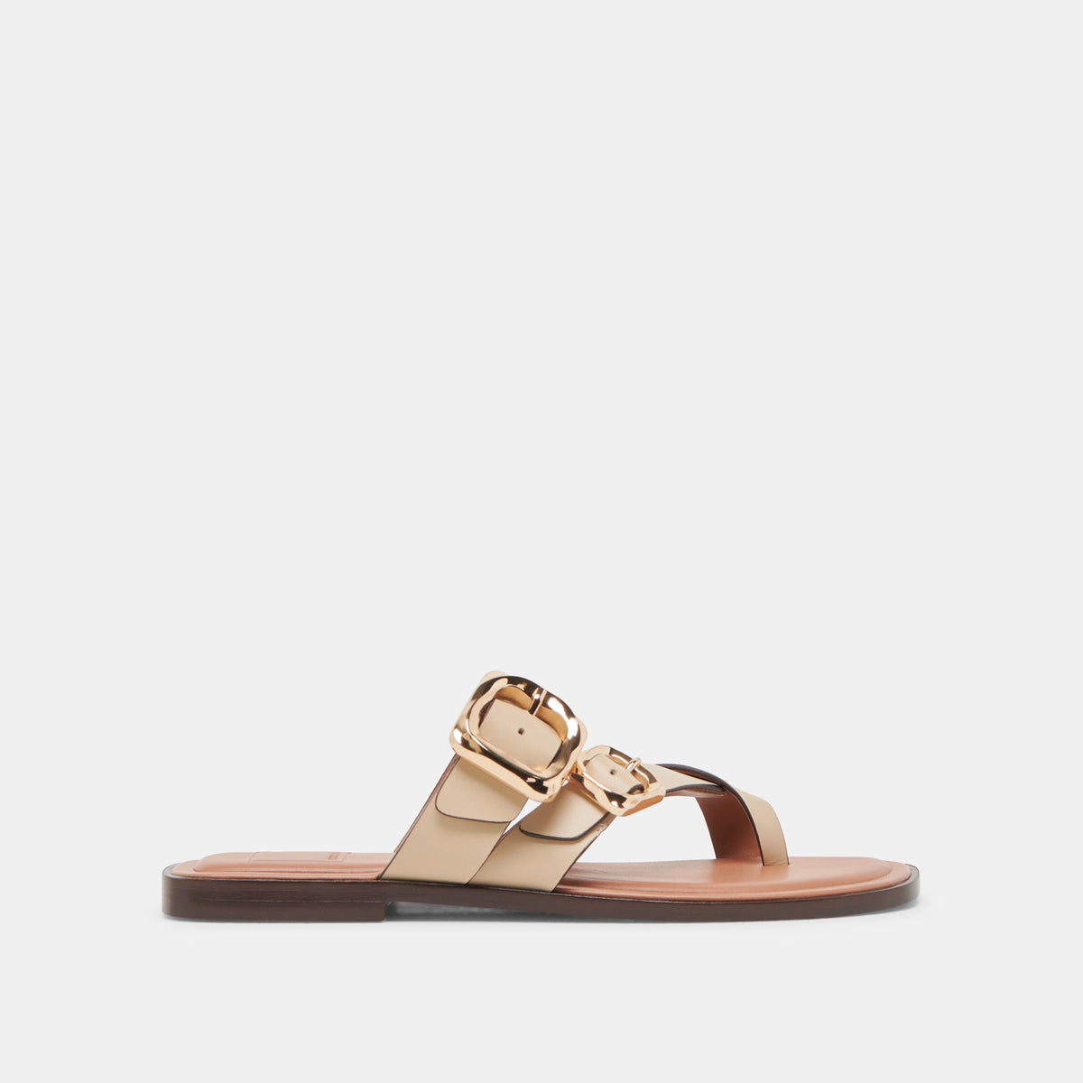 Dolce Vita Shore Ivory Leather Sandals
