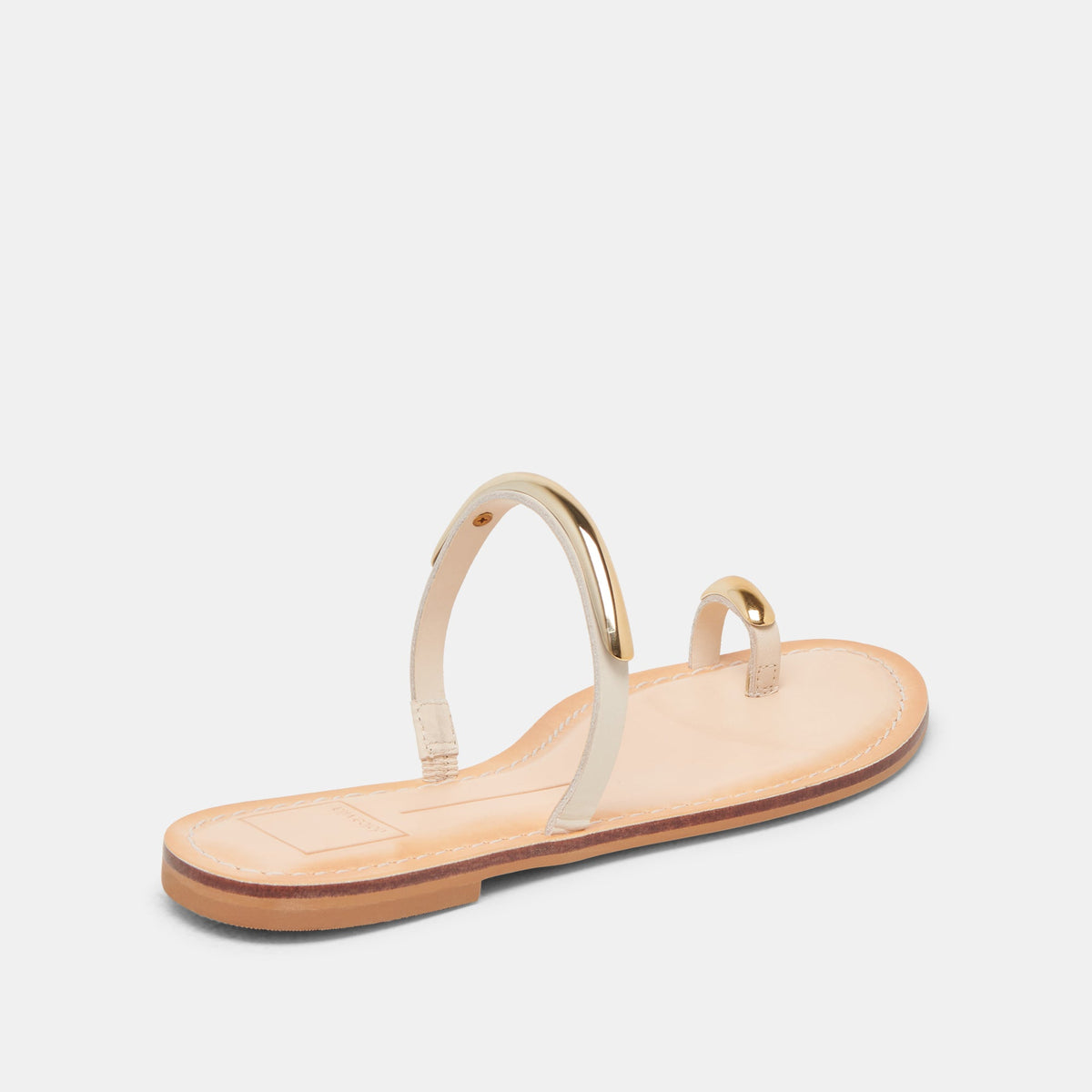 Dolce Vita WINK WIDE SANDALS BONE LEATHER