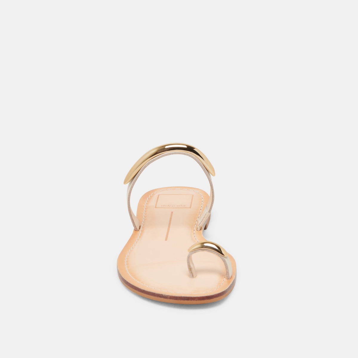 Dolce Vita WINK WIDE SANDALS BONE LEATHER