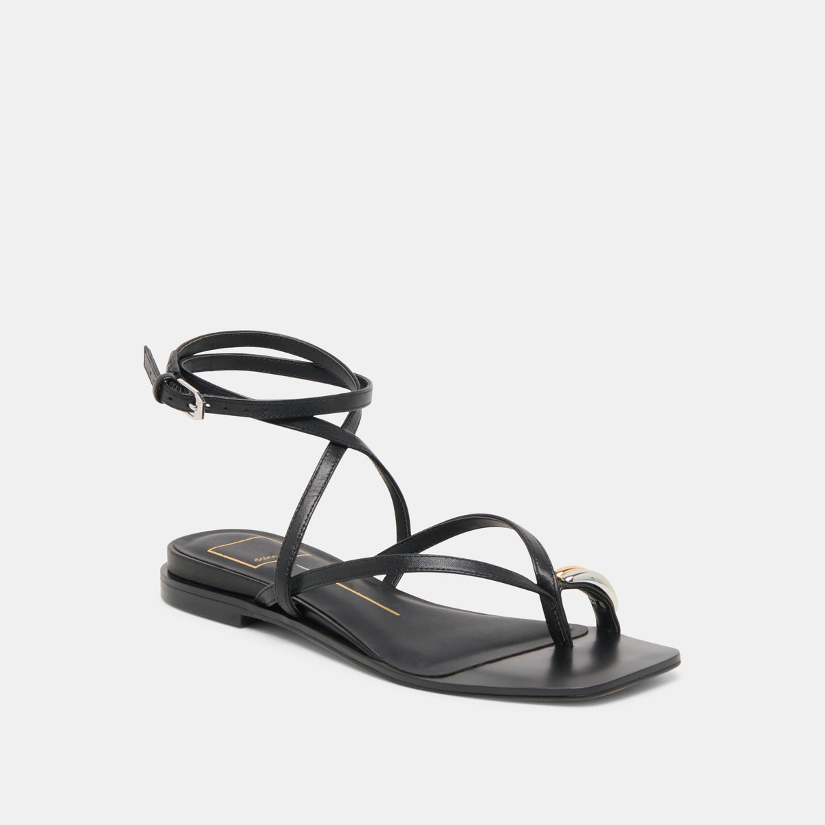 Dolce Vita Tyrice Black Leather Sandals