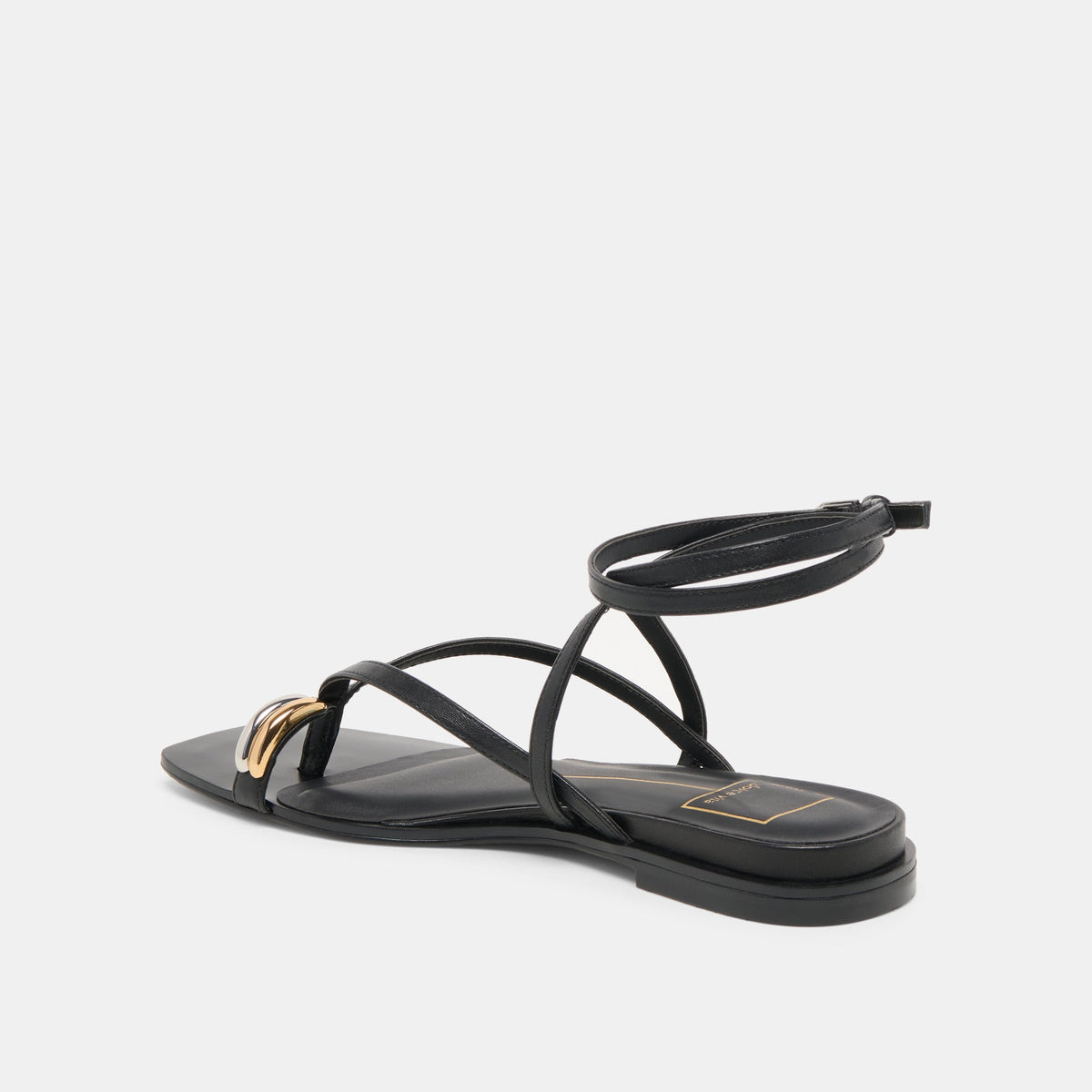 Dolce Vita Tyrice Black Leather Sandals