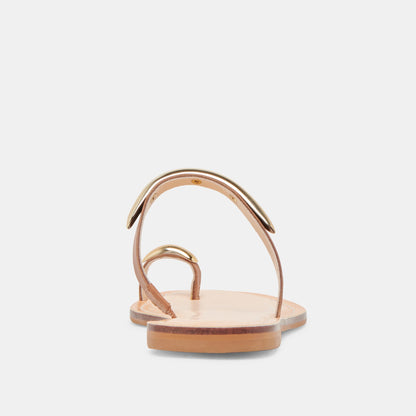 Dolce Vita WINK WIDE SANDALS SADDLE LEATHER