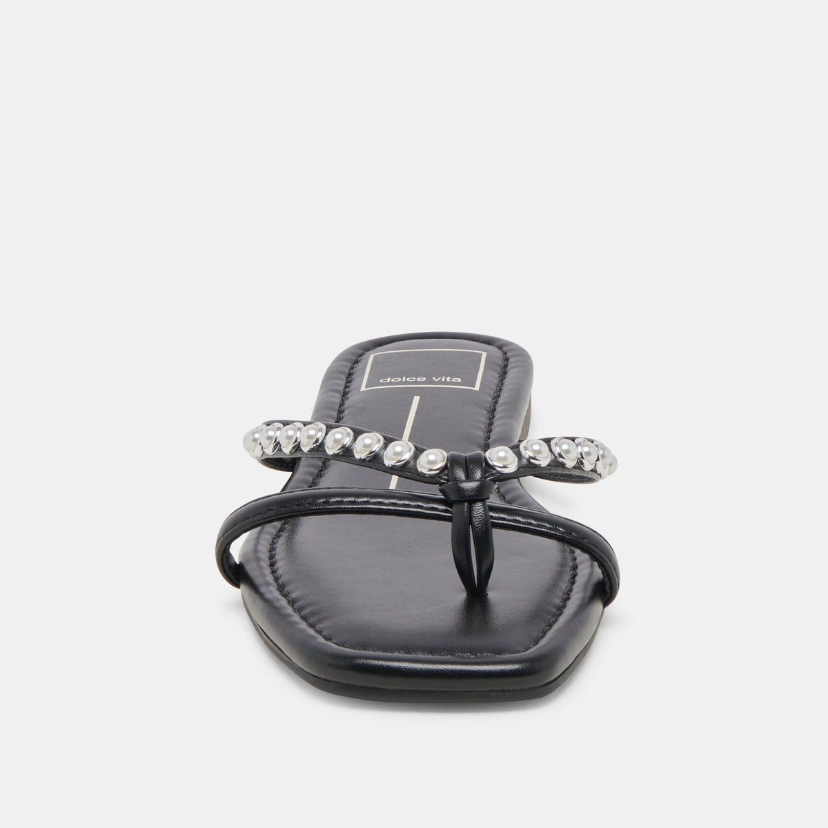 Dolce Vita LUCCA PEARL SANDALS BLACK PEARLS