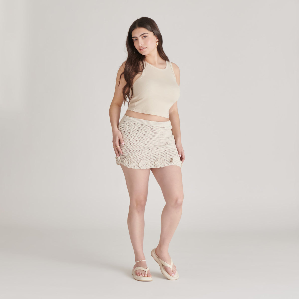 Dolce Vita ADIN SANDALS IVORY LEATHER