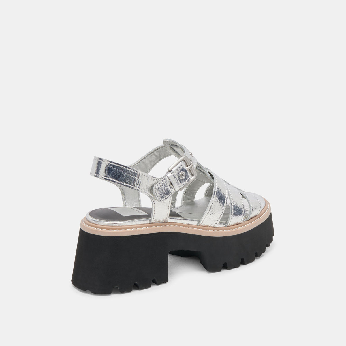 Dolce Vita LATICE SANDALS SILVER DISTRESSED LEATHER