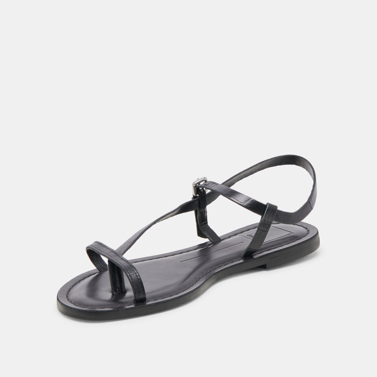 Dolce Vita WANDRE SANDALS NOIR EMBOSSED LEATHER