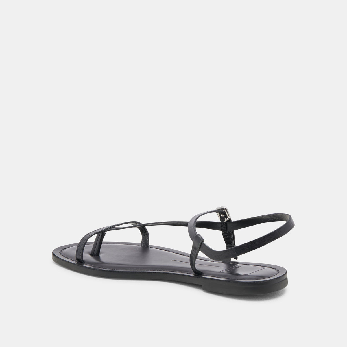 Dolce Vita WANDRE SANDALS NOIR EMBOSSED LEATHER
