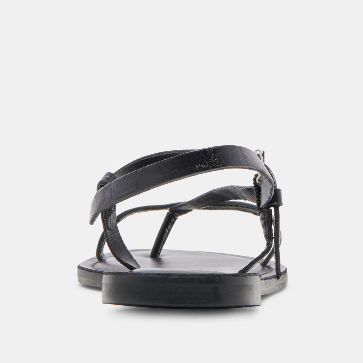Dolce Vita WANDRE SANDALS NOIR EMBOSSED LEATHER