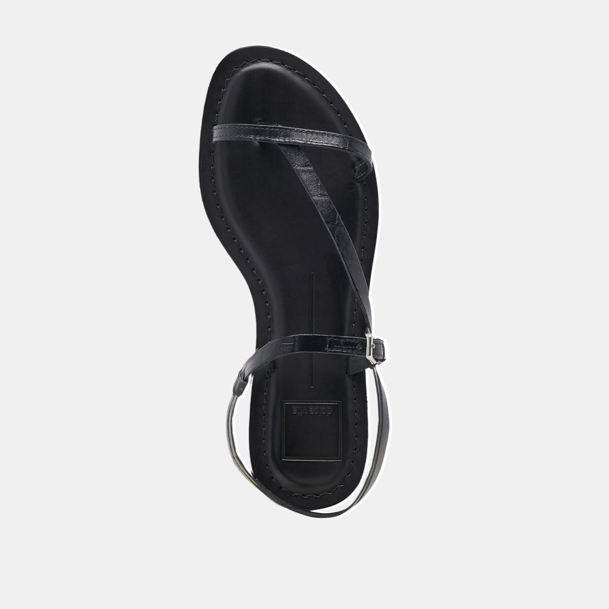 Dolce Vita WANDRE SANDALS NOIR EMBOSSED LEATHER