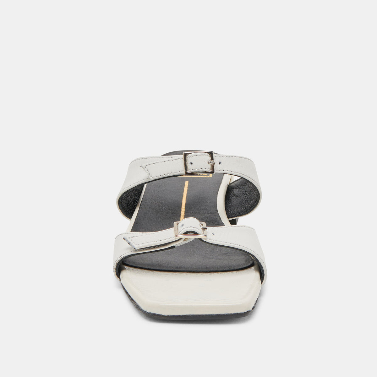 Dolce Vita LAVERN SANDALS OFF WHITE CRINKLE PATENT