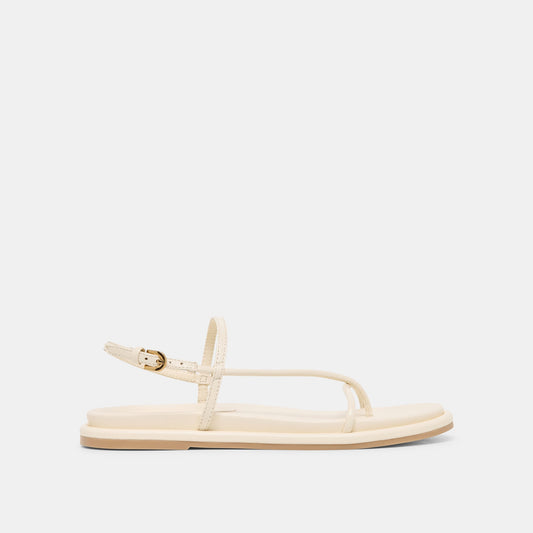 Dolce Vita Dom Off White Leather Sandals