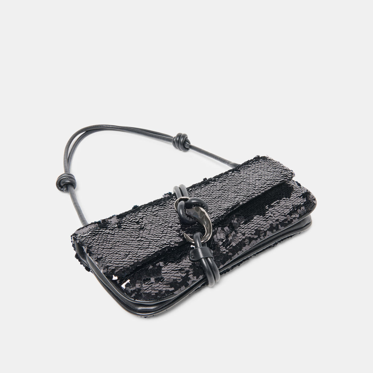 Dolce Vita Alice Black Sequin Shoulder Bag