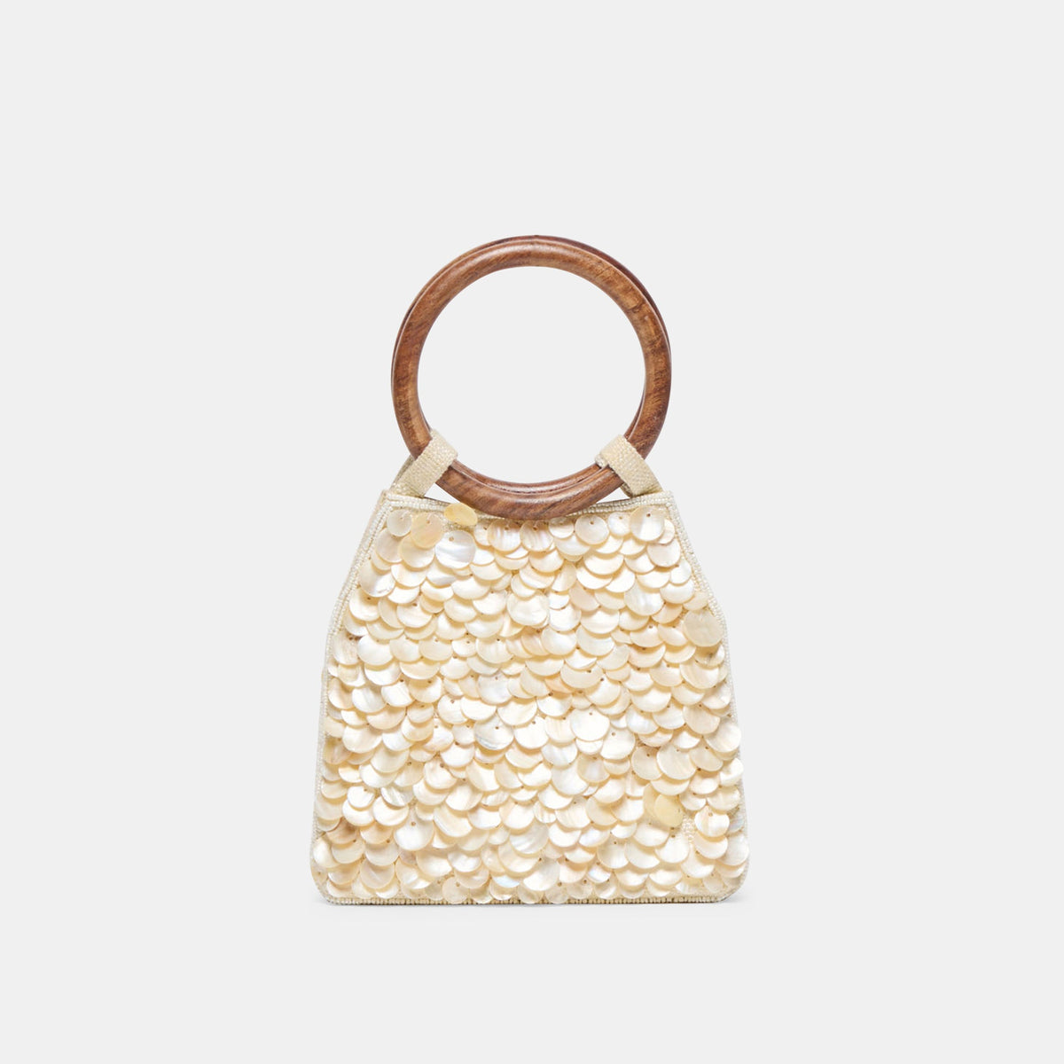 Dolce Vita Allegra Natural Sequin Handbag
