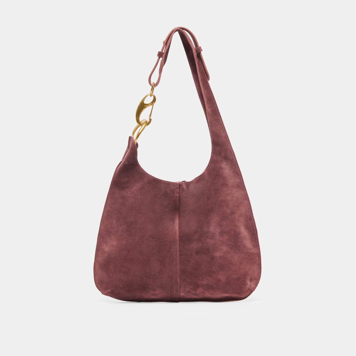 Dolce Vita Johnnie Burgundy Suede Shoulder Bag
