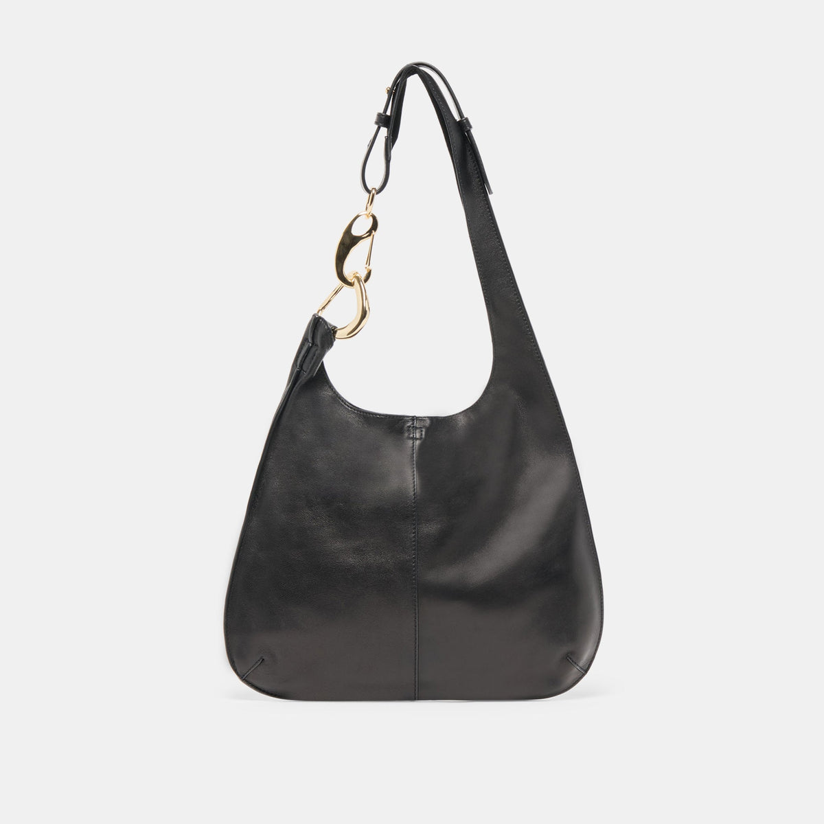 Dolce Vita Johnnie Black Leather Shoulder Bag