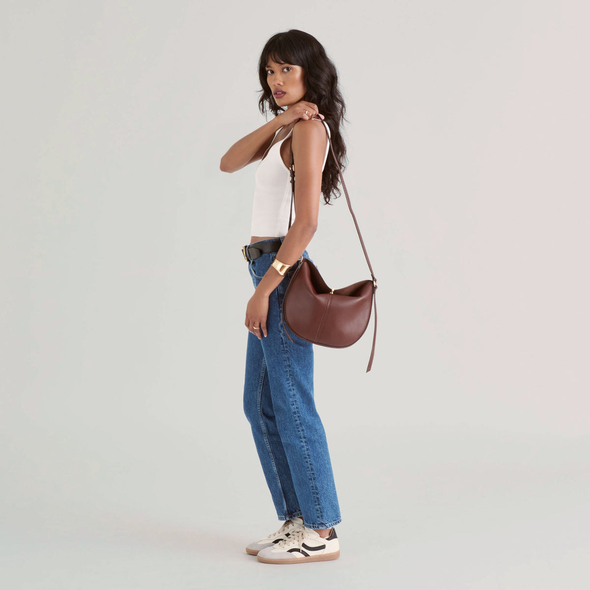 Dolce Vita Burano Brown Leather Crossbody