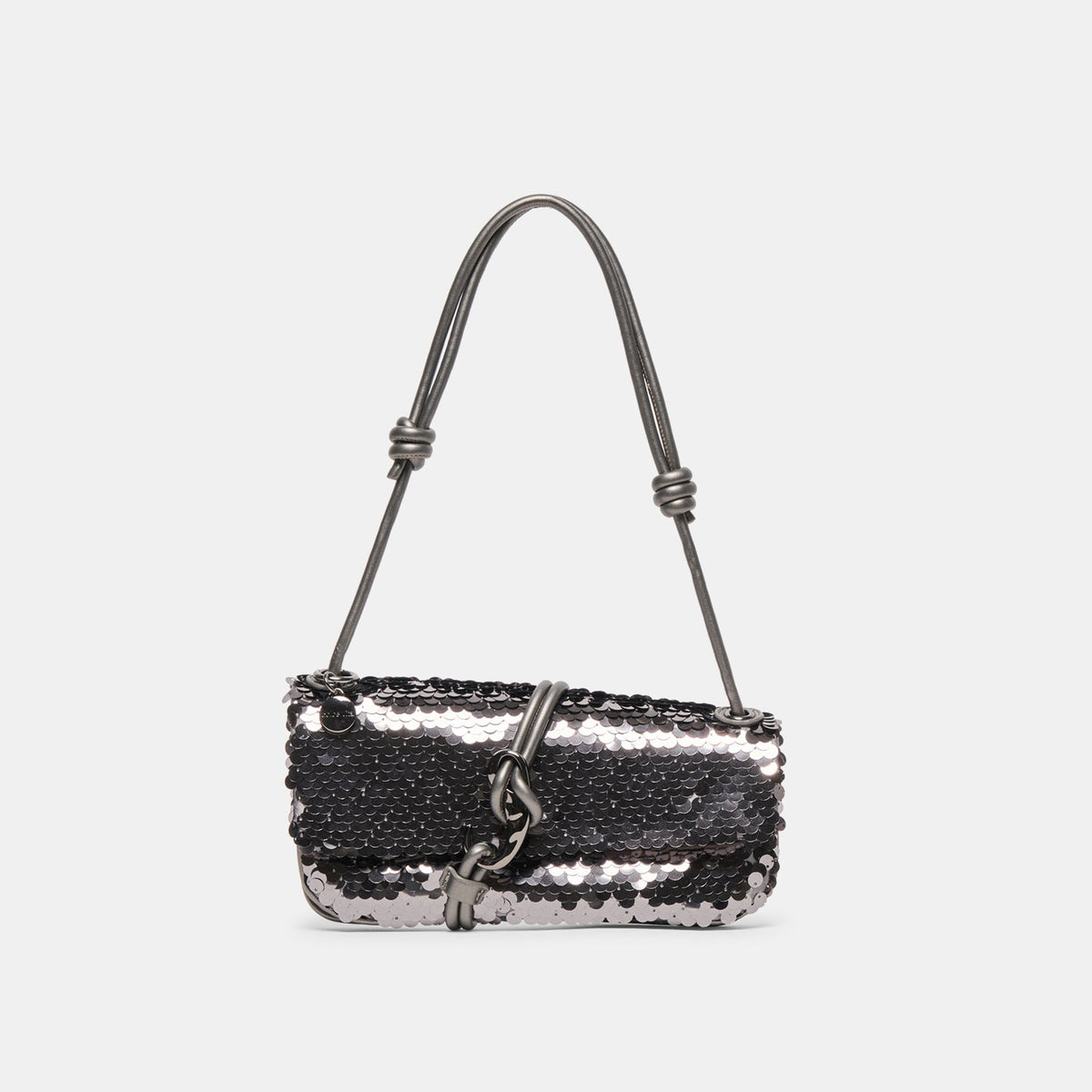 Dolce Vita Alice Gunmetal Sequin Shoulder Bag