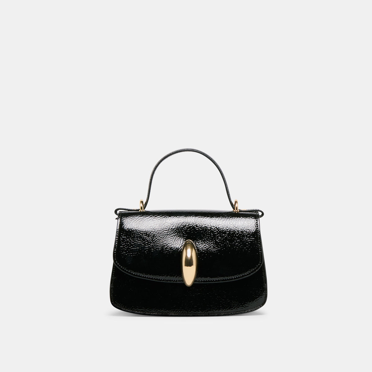 Dolce Vita Lucia Black Crackled Stella Crossbody