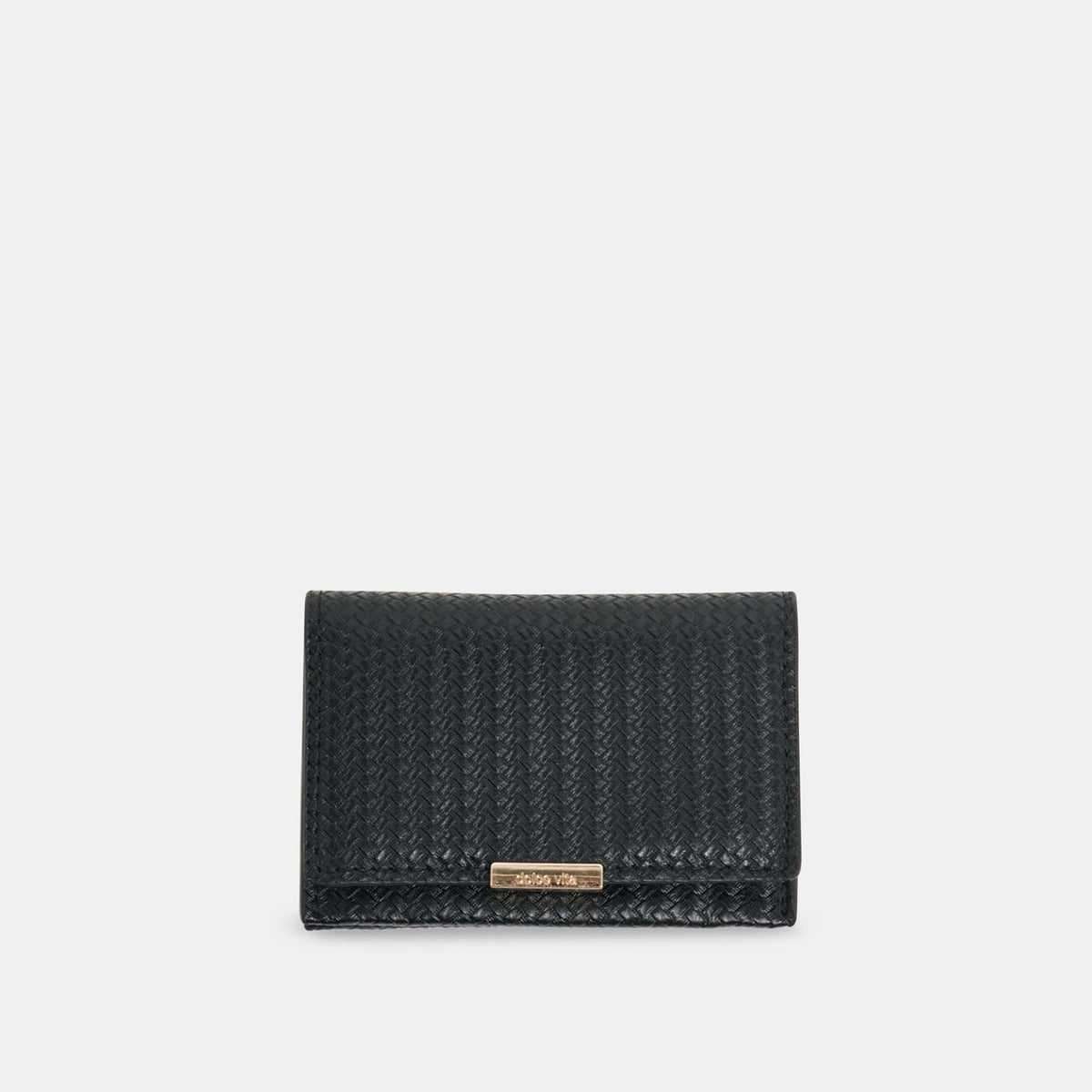 Dolce Vita Mini-Me Black Woven Stella Wallet