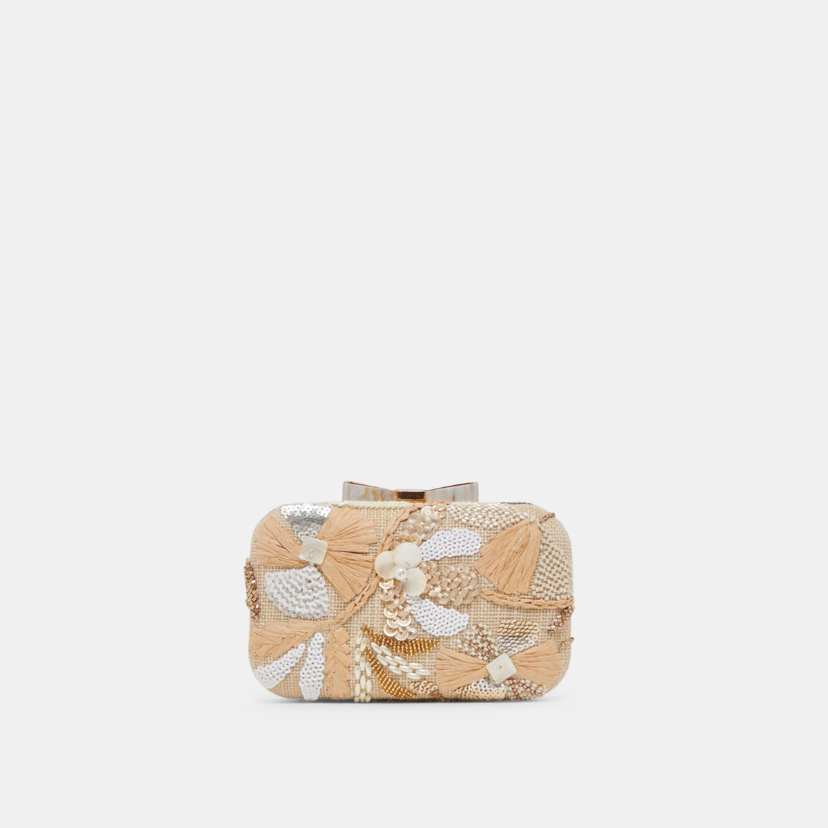 Dolce Vita DAISY CLUTCH NATURAL MULTI BEADED