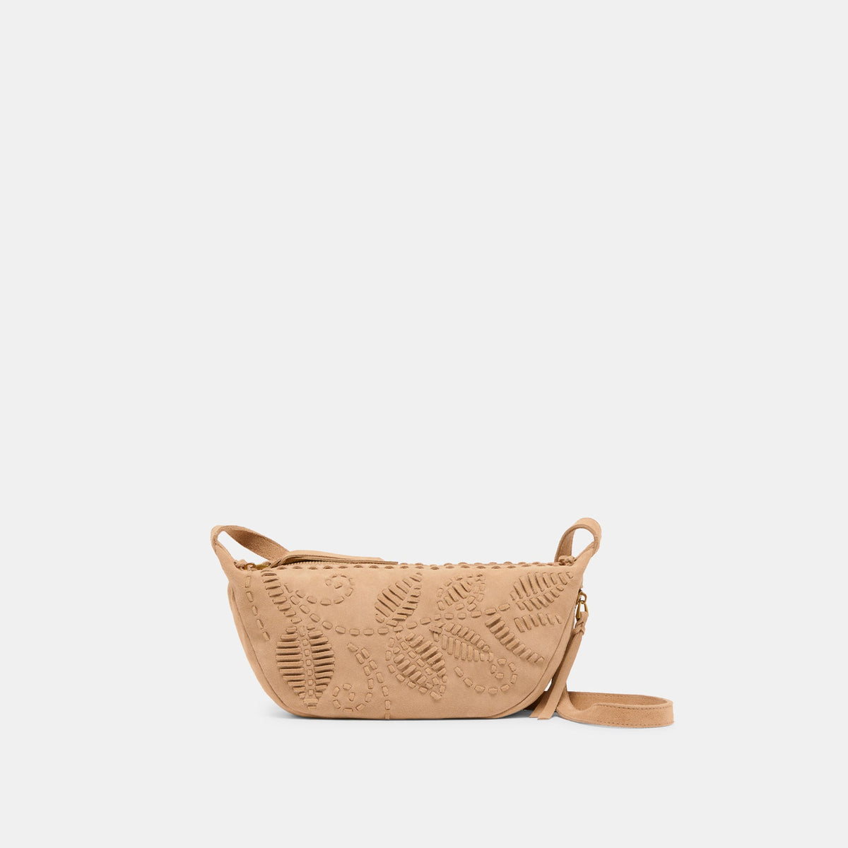 Dolce Vita Lipari Beige Suede Crossbody