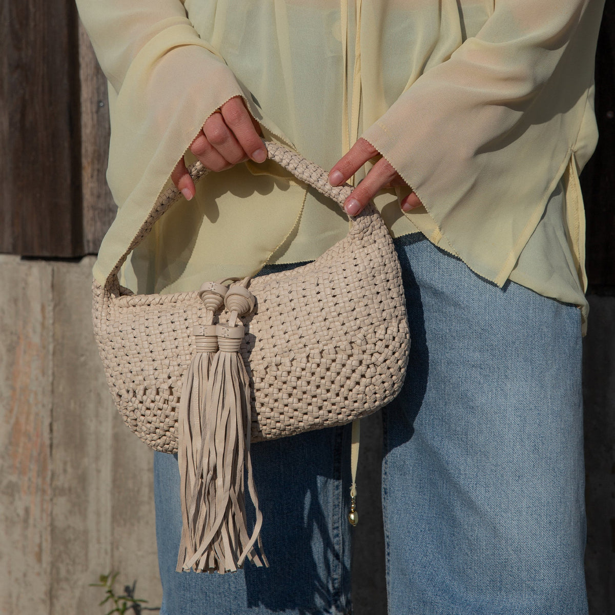 Dolce Vita Zenia Bone Leather Handbag