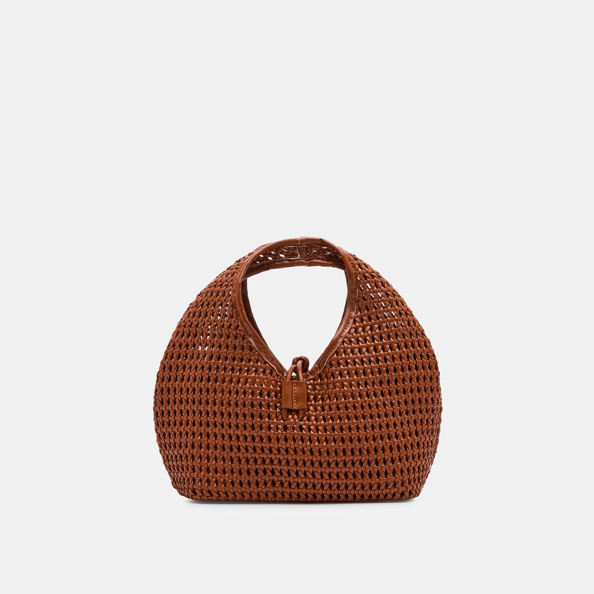 Dolce Vita Dahlia Cognac Stella Woven Handbag