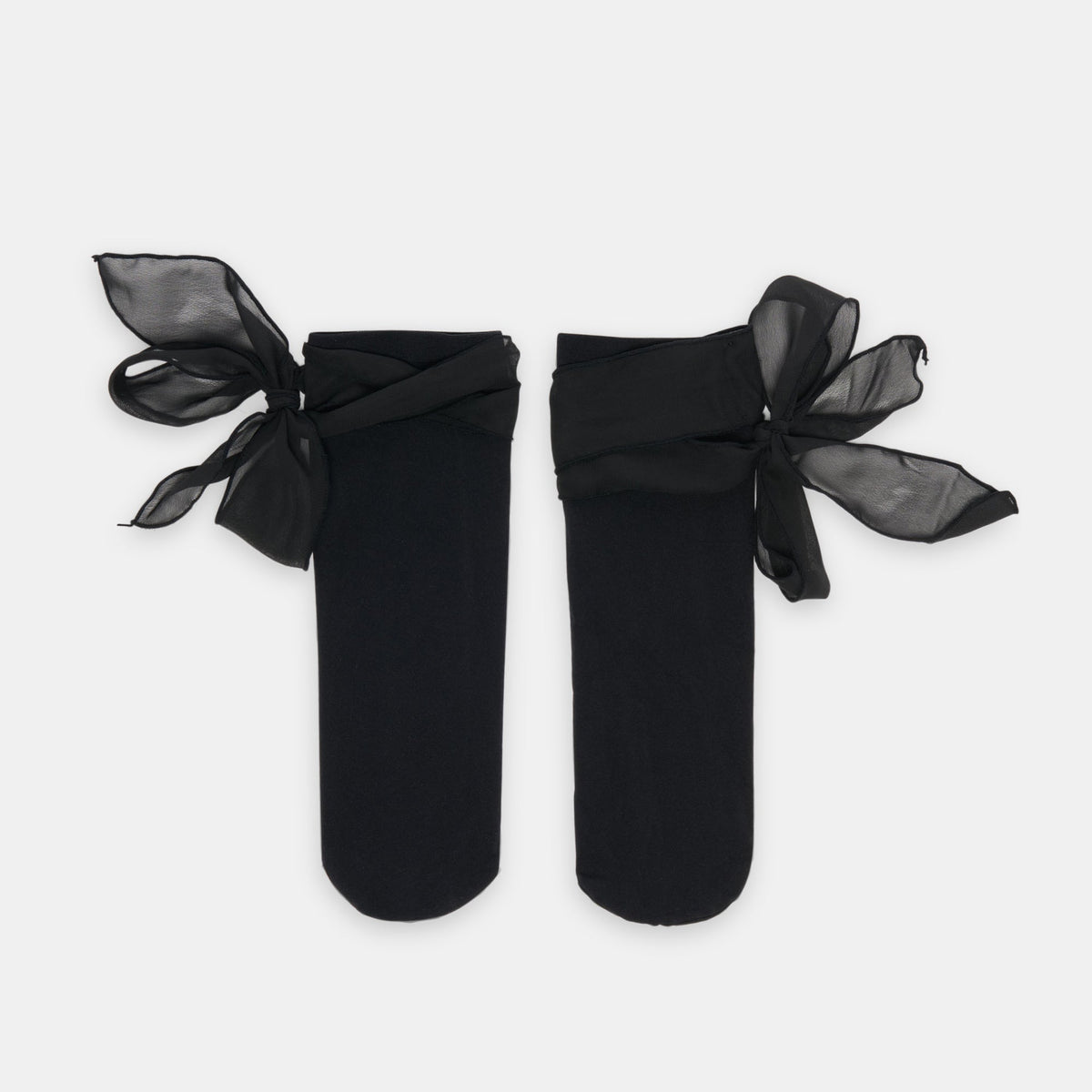 Dolce Vita Tie Bow Black Anklet Socks