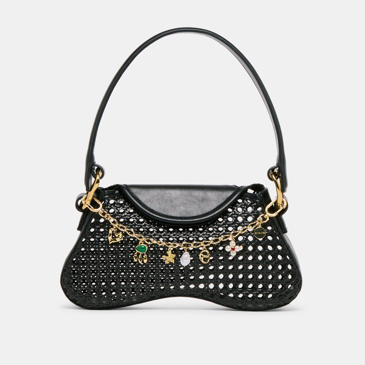 Dolce Vita Pearl Gold Chain Bag Charm